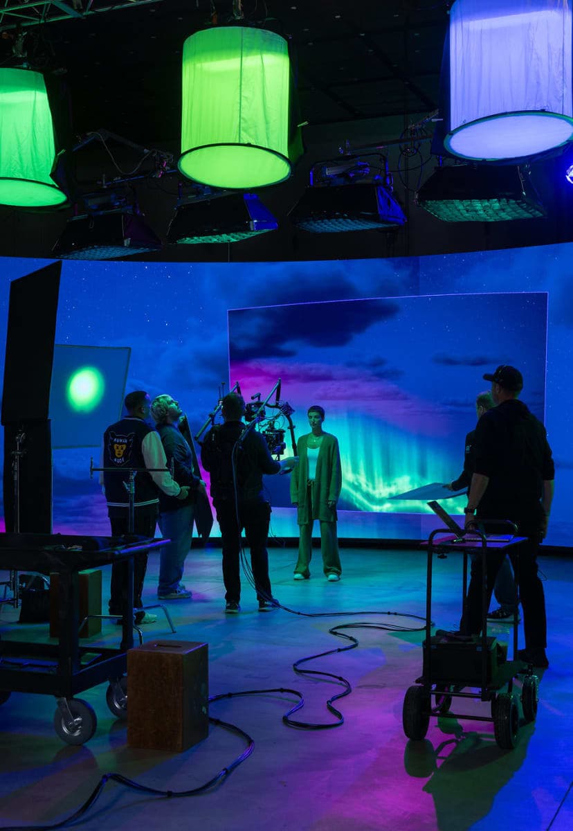 virtual production set